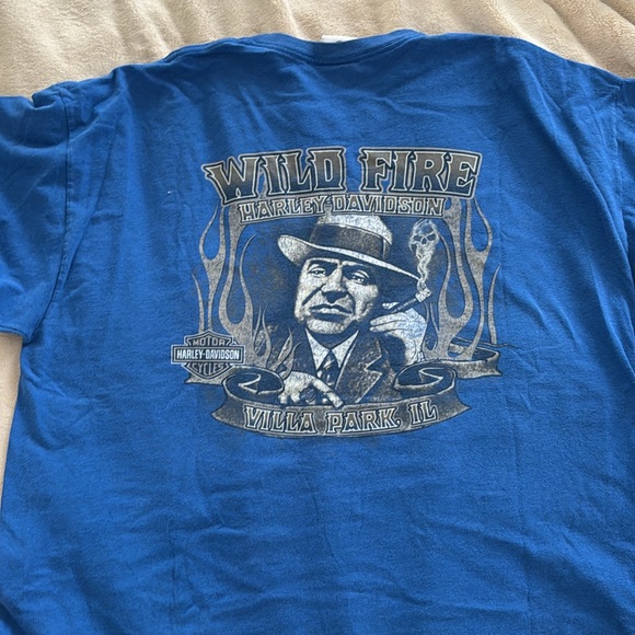 Mens harley davidson T shirt size 2XL front and back prints - Picture 4 of 5